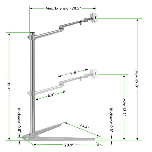 image for Viozon Tablet Floor Stand, Holder for iPad,Applicable to3.5~6inch Smar
