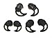 New Replacement Noise Isolation Earbuds 3 Pairs (S, M, L) with Extra Layer Comfort Eartips for Bose QC20 QC20i SoundSport SIE2 SIE2i IE2 IE3 In Ear Earphones (Black+Case)
