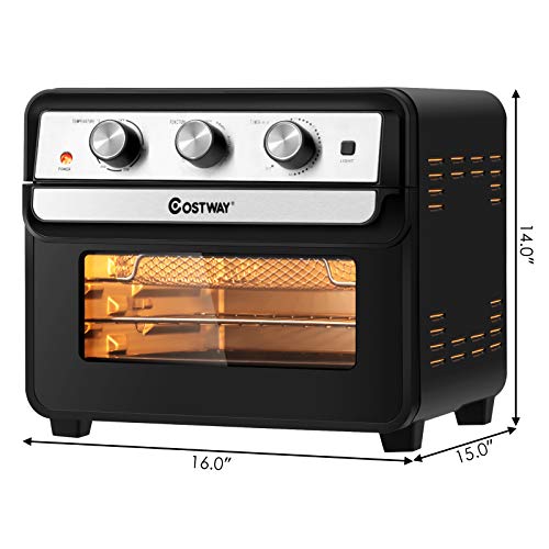 COSTWAY Air Fryer Toaster Oven, 6in1 Convection Air Fryer Oven, with