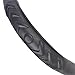 Motor Trend 100% Odorless Car Steering Wheel Cover - Comfort Cushion Grip, Black, Strandard (14.5 to 15.5 inch) (S706B)