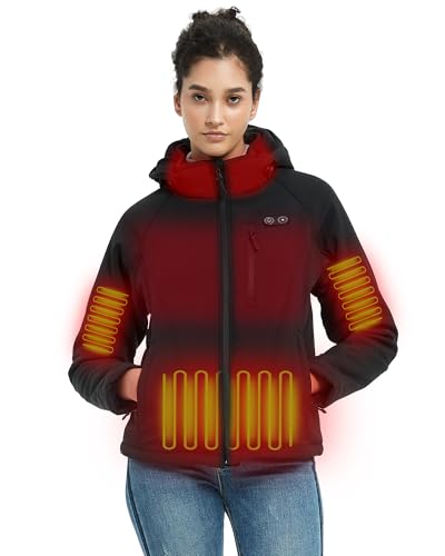 Photo 1 of Heated Jackets For Women With Battery Pack Included, Womens Heated Jacket For Hunting, Work, Heated Coat Hoodie Clothing, Battery Electric Rechargeable Warming Heated Jackets, Heating Jacket Coat