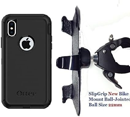 SlipGrip 1.5" Bike Holder for Apple iPhone X Using Otterbox Defender Case