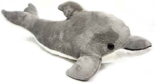 37cm Grey Dolphin Soft Toy - Plush Cuddly Toy - Suitable for all ages (0+)