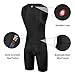 qualidyne Tri Suits for Men Trisuit Triathlon Duathlon Running Swimming Cycling Sleeveless Skinsuit with 2 Pockets and Padded Soft Chamois