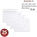 Durable & Heavy-Duty ID Badge Holders ~ Premium Quality, Clear Plastic, Waterproof & Dustproof ~ for ID Cards, Moms, Teachers, Tours, Events, Cruises & More (25 Pack, Horizontal) by Stationery King