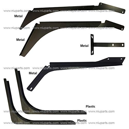 6 Piece Set of Top and Bottom Cabin Fairing Mounting Brackets - Passenger Side (FIt: Volvo VNL 2004-2017)