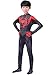Wandado Lycra Spandex Halloween New into The Spider Verse Miles Morales Cosplay Costumes Adult/Kids (Kids-M(Height 120-130cm), Black)