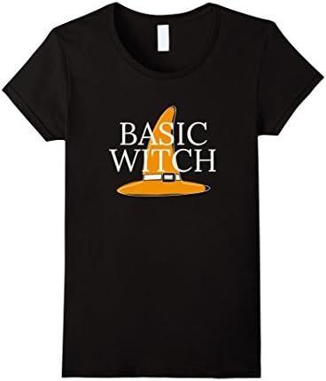 Women's BASIC WITCH T-Shirt Halloween Holiday Novelty #2 Medium Black