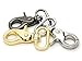 CRAFTMEmore All Sizes Swivel Trigger Snap Hook Metal Lobster Claw Clasps Purse Clips Accessories 2PCS (3/4 Inch, Silver)