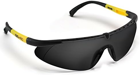 ANSI Approved Safety Glasses with Anti Fog/Scratch Resistant Lenses- Heavy Duty Nylon Frames- Superior Eye Protection for Shooting/Cycling/Construction Work & More (Grey)