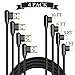 USB C Cable 90 Degree Right Angle 4 Pack 1ft 3ft 6ft 10ft USB C to USB A Fast Charging Cord Rapid TPU Type C Charger for Samsung S10 S9 S8 Note 9 8 iPad LG V30 G6 Pixel 3 XL GoPro
