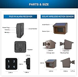 Driveway Alarms- 1/2Mile Solar Driveway Alarm