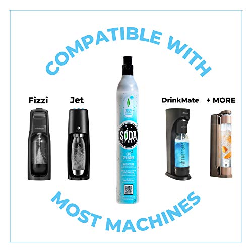 Soda Sense 60L CO2 Carbonator, Compatible with Sodastream Appliances