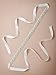 Remedios Rhinestone Satin Bridal Sash Belt for Wedding Dress,Off White