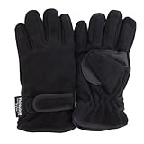 FLOSO® Childrens/Kids Big Boys Thermal Thinsulate Fleece Gloves with Palm Grip