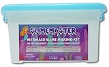 Mermaid Slime Making Supplies Kit for Girls (Make Your own Slime) Fishbowl, Jelly Cube, Foam, Fluffy Cloud, Scented, Glittery Slime Package, Includes Instruction Booklet, Ingredients, DIY for Kids