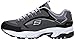 Skechers Sport Men's Stamina Nuovo Cutback Lace-Up Sneaker,Charcoal/Black,9 2E US