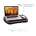 Sofia + Sam Oversized Memory Foam Lap Desk with Detachable USB Light (Black) | Supports Laptops Up to 20 Inches