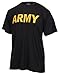 Rothco Army Physical Training Shirt, Black/Gold,Large
