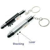 Cooplay 2pcs Shocking Warheads Toy Flashlight Electric Shock Prank Funny Joke Trick Gadget Safety for Halloween Fool's Day Gift