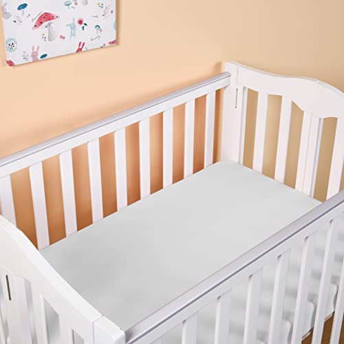 PHF Soft Mini Crib Sheets Set, 2 Pack Silky Comfy Pack N Play Sheets