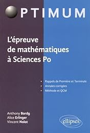 L' épreuve de mathématiques à Sciences po