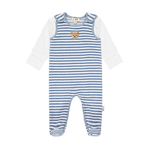Steiff Unisex Baby Mit Süßer teddybärapplikation Set Strampler + T-Shirt Langarm GOTS