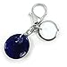 3 Blue Evil Eye Glass Keychain Ring Turkish Nazar Hamsa Good Luck Charm Amulet