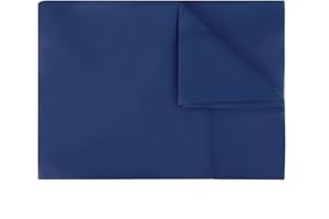 CHEDIN Micrifiber Breathable Flat Bed Sheets, Ultra Soft and Wrinkle Resistant Double Brushed Flat Sheet for Twin, Full, Queen, King - Machine Washable (Navy Blue, Twin)