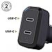 Scosche CPDC8C8 PowerVolt™ 36W Certified USB Type-C + Type-C Fast Car Charger Power Delivery 3.0 for standard USB-C Devices