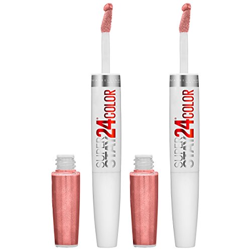 Maybelline SuperStay 24 2-Step Liquid Lipstick Makeup, Timeless Toffee, 2 COUNT