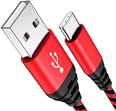 USB Type C Cable Fast Charging, AFFLUX (2 Pack 6FT+6FT) USB-A to USB-C Fast Charger Nylon Braided Sync Data Cord Compatible with Samsung Galaxy S10 S10+ S10e S9 S8 Plus, Note 9 8, LG V30, Google Pixel