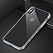 iPhone X Case, [Glitter] [Electroplating] [Metallic Finishing] [Scratch Resist] [Crystal Clear] Transparent Ultra Slim Case Cover for Apple iPhone X - Navy Blue