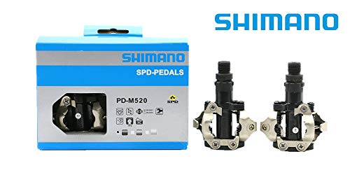 EmmaSports Shimano PD-M520L SPD Clipless Pedals (Black)