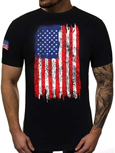 Boomboom Cool Stylel Men Short Sleeve T Shirt Blouse for Independance Day
