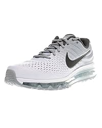 Nike Men's Air Max 2017 shoes, White/Dark Grey-wolf