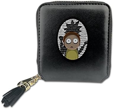 IaYaoo Rick And Morty Women's PU Leather Zipper Wallets