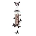 BLESSEDLAND Butterfly Wind Chime-4 Hollow Aluminum Tubes -5 Wind Bells 7 Butterflies-Wind Chime with S Hook for Indoor and Outdoor primary