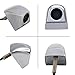ETValley Waterproof Night Vision Car Rear View Camera with 170 Degree Viewing Angle, High Definition Color Image Digital Chip, Reversing Reference Line for Car Truck Van, Silver Color