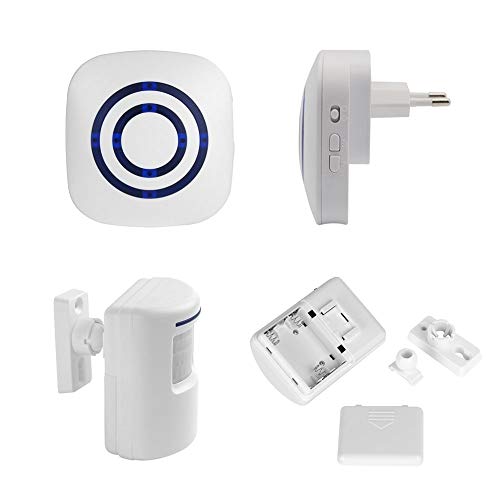 Alarma-de-seguridad-HausFine-Inalmbrico-Timbre-de-Alarma-para-la-Puerta-con-Sensor-de-Movimiento-PIR-Infrarrojo-Detector-de-Timbre-del-Sensor-Ideal-para-Tiendas-Mercados-y-Familias-1-2