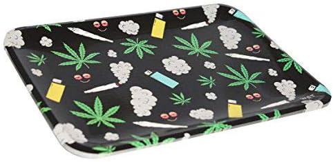 Rolling Trays (6 Pack), Medium, Great for Parties, Reusable Food Grade Paper Plate Material (Doobies)