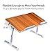 [Large Size] Neetto TB101L Adjustable Laptop Bed Table, Portable Standing Desk, Foldable Sofa Breakfast Tray, Notebook Stand Reading Holder for Couch Floor Kids – American Cherrythumb 2