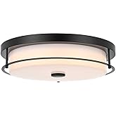 Living District Kolson 16" Led Flush Mount in Black