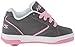 Heelys Propel Skate Shoe , Grey/Pink, 2 M US Little Kid