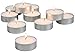 Stonebriar 4 Hour White Unscented Long Burning Tea Light Candles, Candle Accessories for Birthdays, Weddings, Spas, or Everyday Home Decor, 100 Bulk Pack
