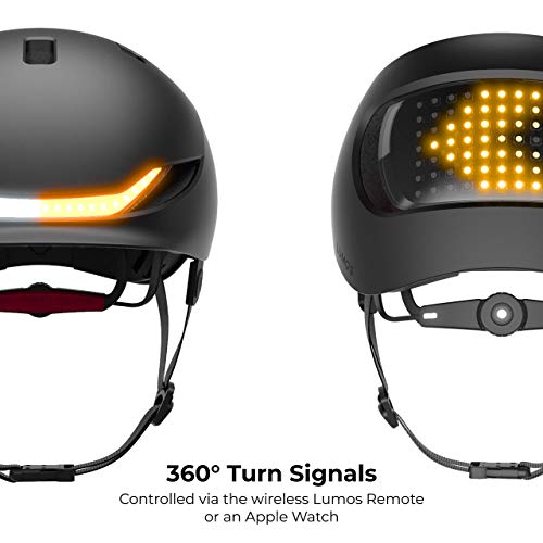 Lumos Matrix Smart Bike Helmet Animated LED Display Front and Back