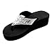Best Rhinestone Wedge Flip Flops with Bling for Women TravelNut Flip Flops Size 8 Sandals for Women Top Casual Summer Bling Comfort Thong Style Summer Sandals 2 Inch Flip Flops Thick Heel Thong T-Strap Sandal Junior (Size8)