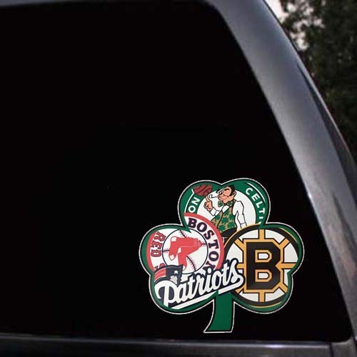 Boston Guy Sports Teams England Patriots Red Sox Bruins Celtics Mash Up Laptop iPad Car Window Vinyl Sticker Decal" Buy 3 get 1 Free!"