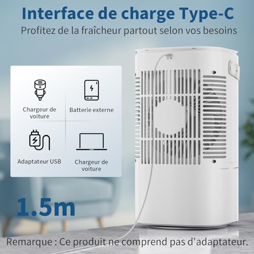 Mobile Air Conditioner, Portable Air Conditioner Mobile Air Conditioner Without Evacuation, 4 in 1 Portable Air Conditioners, Timers, 7 Colorful LED Suitable For Camping Bedroom Office
