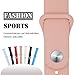 Band for Apple Watch 38mm, Guangzhi New Design (Metal Tuck Clasp Ouside/Correct Wearing Way in 4th Image) Soft Silicone Sport Strap Band for iWatch Series 1 / 2 / 3, Sport, Edition,38mm,Vintage Rose